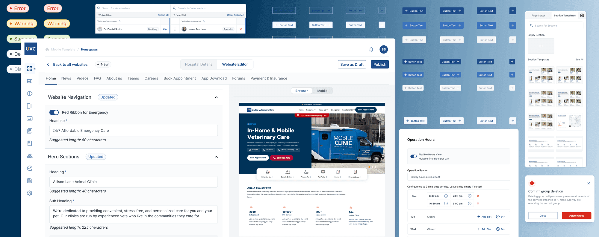 Atlas — 0-to-1 CMS and booking across a 130-clinic network