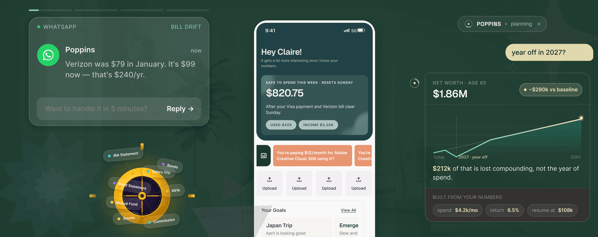 Poppins — Conversational finance app for iOS